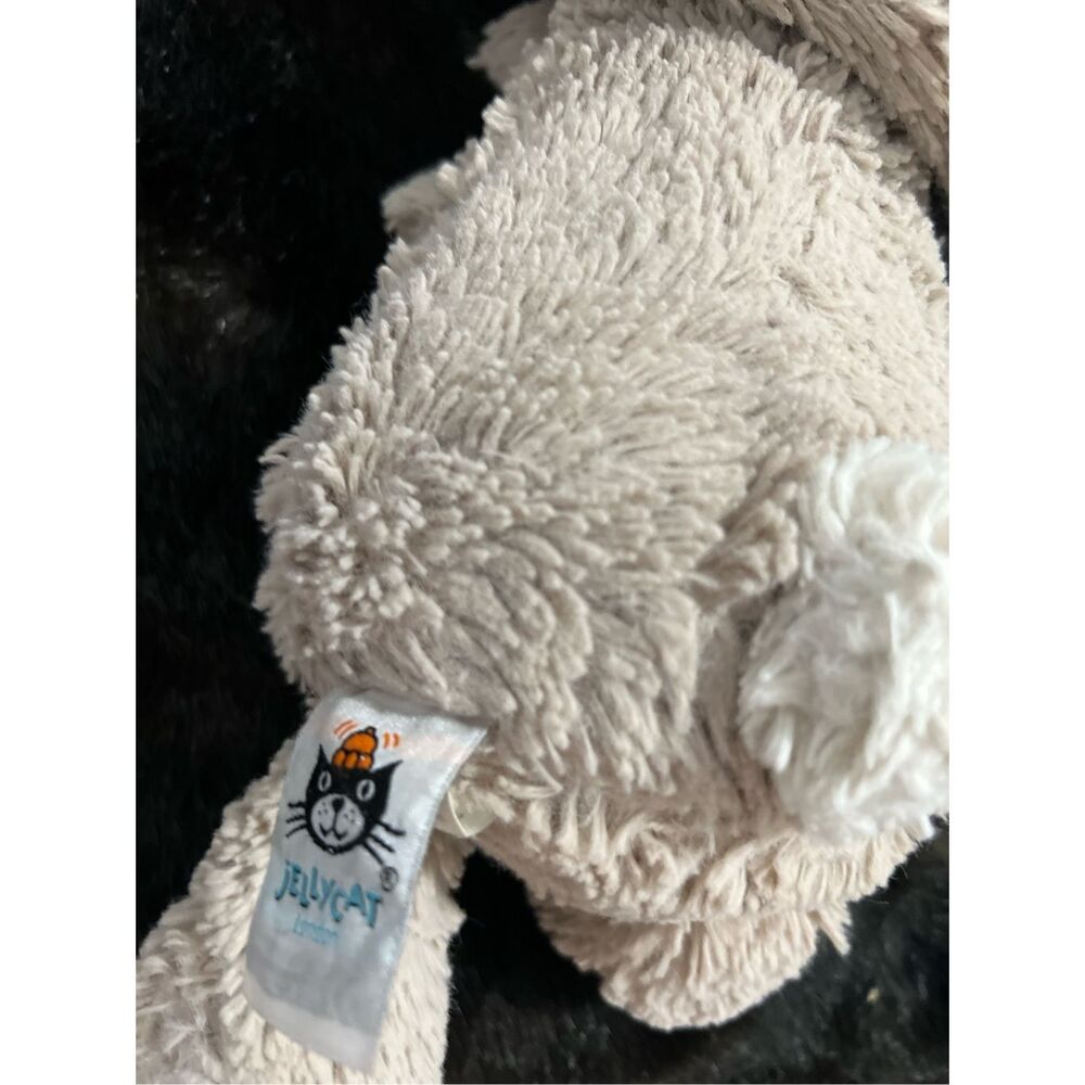 Jellycat London Bashful Bunny Rabbit 12" Plush Stuffed Animal Taupe / Tan - Picture 3 of 4